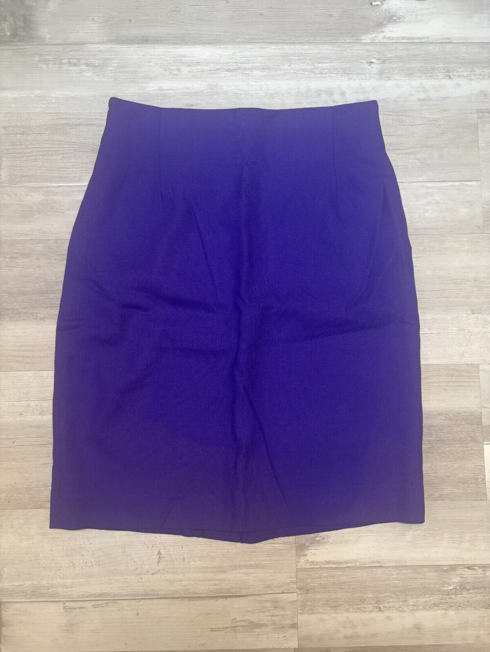Gregory B Women’s Purple Wool Pencil Skirt Size 12 Knee Length Career Dress